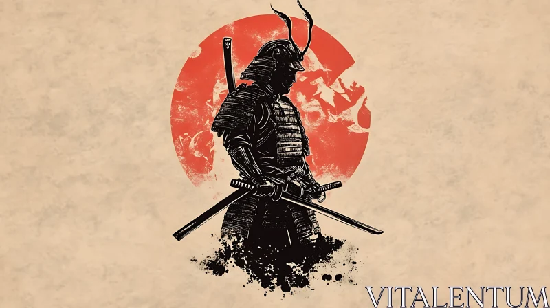 Japanese Samurai Warrior Art AI Image