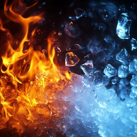 Dynamic Interplay of Heat and Cold in Art