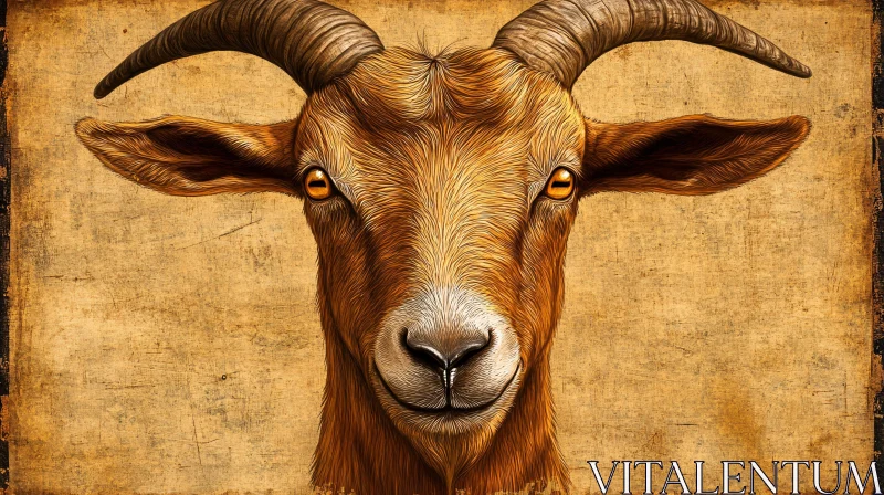 AI ART Goat Art Portrait