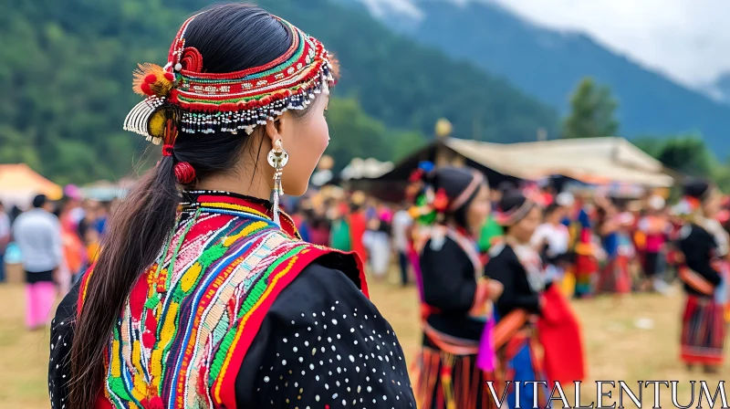 AI ART Woman in Traditional Dress