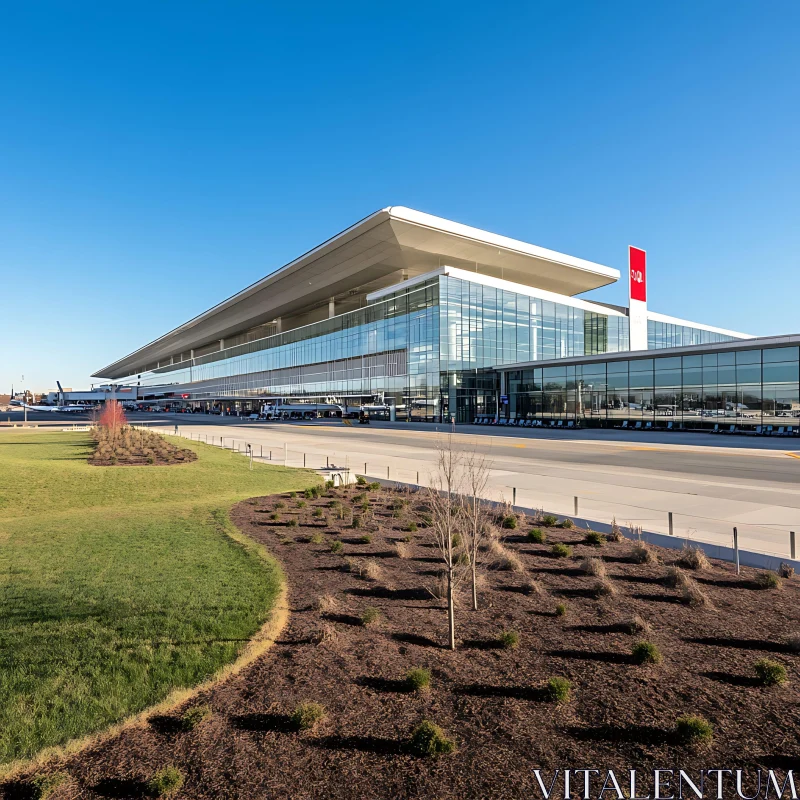 AI ART Contemporary Airport Terminal Building