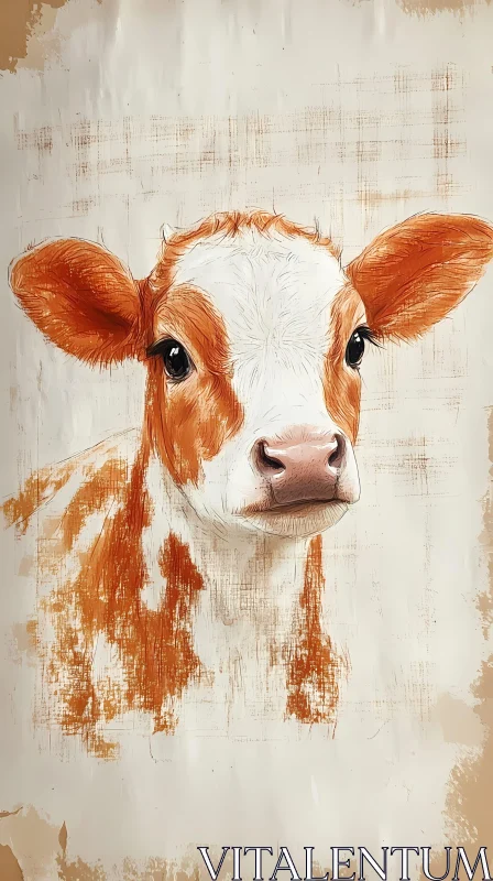 Cow Artwork AI Image