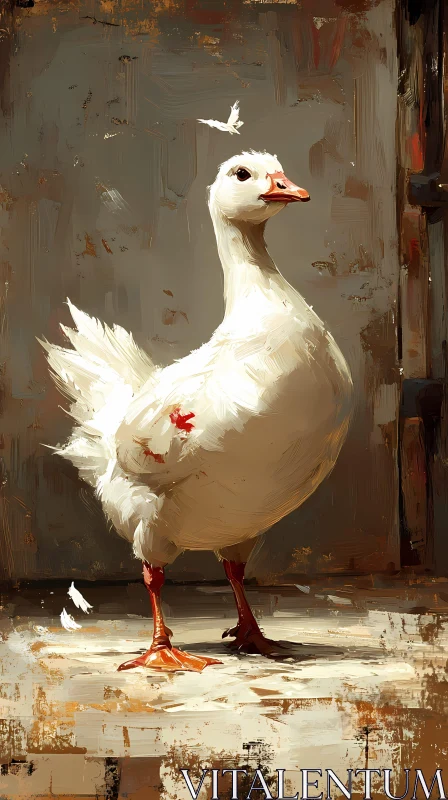 AI ART Elegant Duck Art