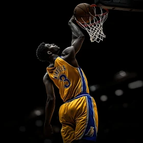 Athlete Performing Dunk