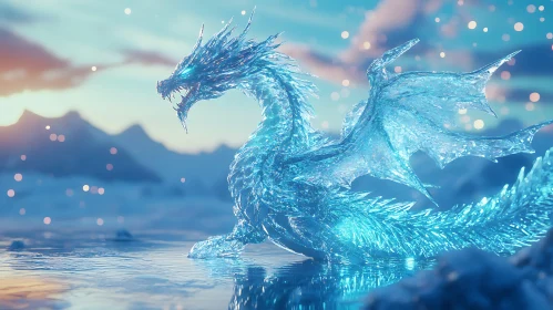 Frozen Dragon on Water