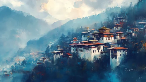 Mountain Village Scenery