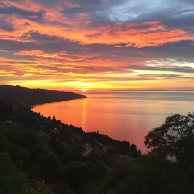 Coastal Sunset View