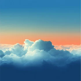 Celestial Cloudscape: Sky Above the Clouds