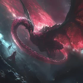 Crimson Dragon Overlook Artwork