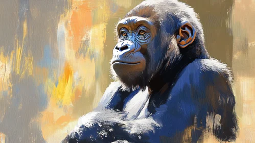 Gorilla Portrait Art