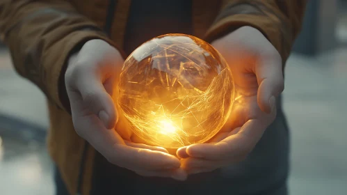 Radiant Sphere in Hand