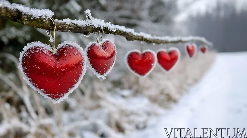 Frozen Hearts: A Winter's Tale AI Image