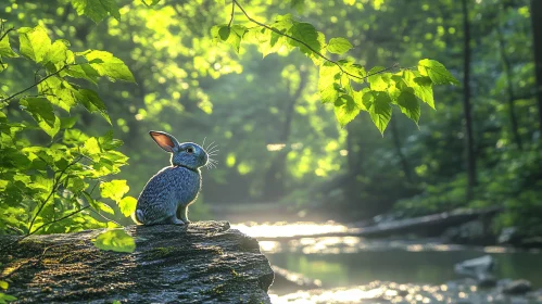 Serene Rabbit in Greenery