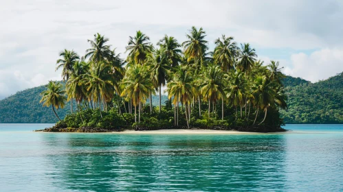 Tranquil Palms on a Secluded Island