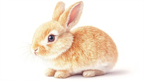 Adorable Rabbit Artwork with Expressive Eyes