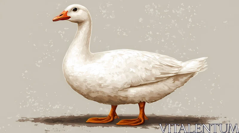 Artistic Duck Depiction AI Image