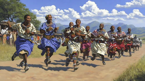 African Women Dancing