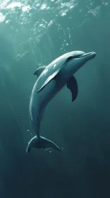 Underwater Dolphin Scene