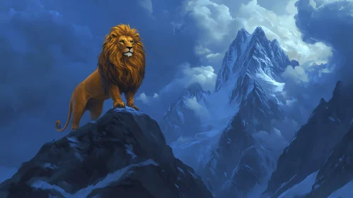 Majestic Lion Landscape