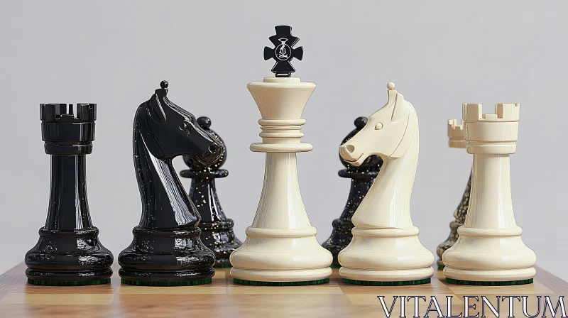 AI ART Chess Game Pieces Still Life