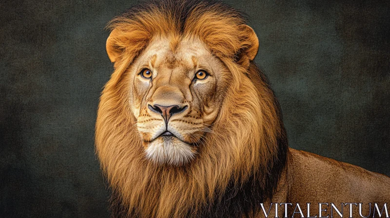 AI ART Regal Lion with Magnificent Mane