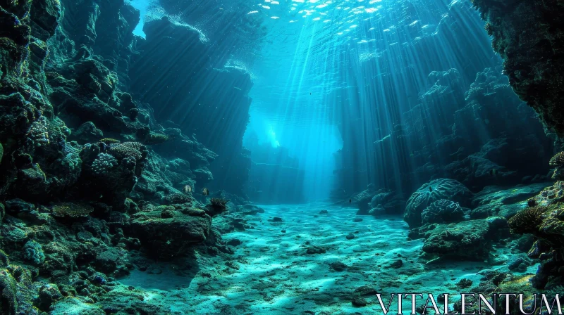 Enchanting Underwater World AI Image