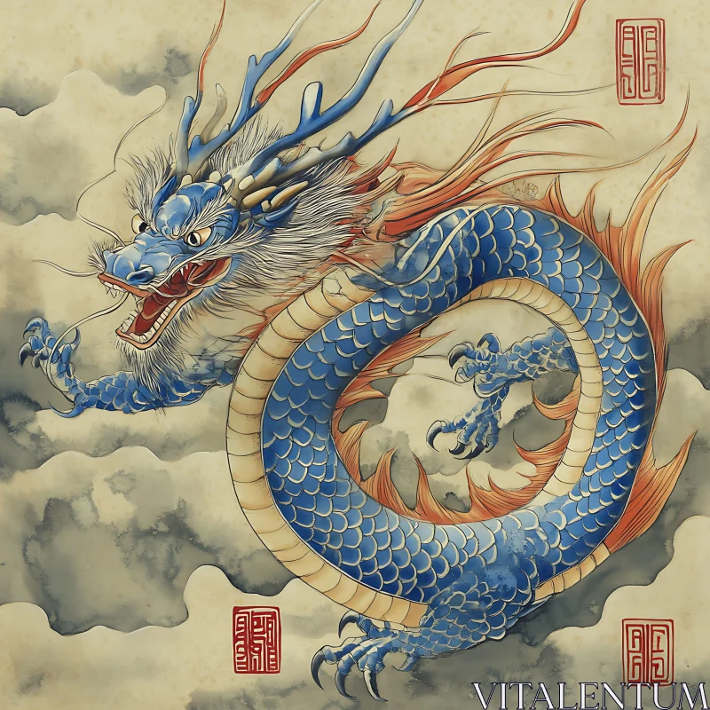 AI ART Fantasy Dragon Art with Intricate Details