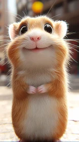 Adorable Furry Hamster