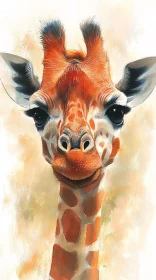 Expressive Giraffe Close-Up