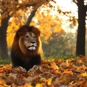 Majestic Lion Portrait