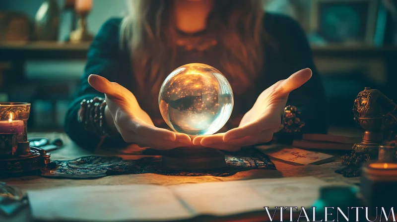 AI ART Enchanting Crystal Ball Reading