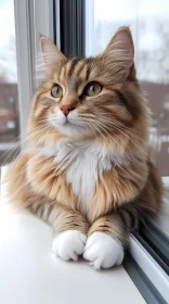 Majestic Feline by the Window