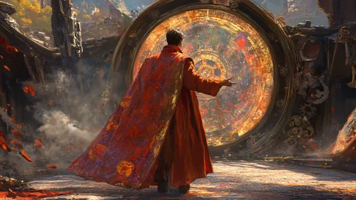 Figure Before Time Portal