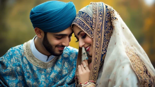 Traditional Wedding Couple in Love