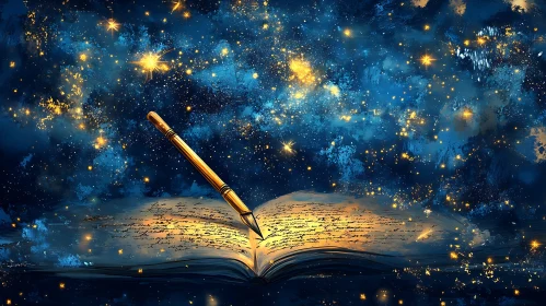 Golden Pen Writes Cosmic Tales