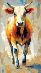 Expressive Cow Art