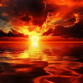 Golden Hour at Sea