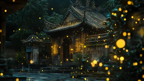 Fireflies Dance at the Temple