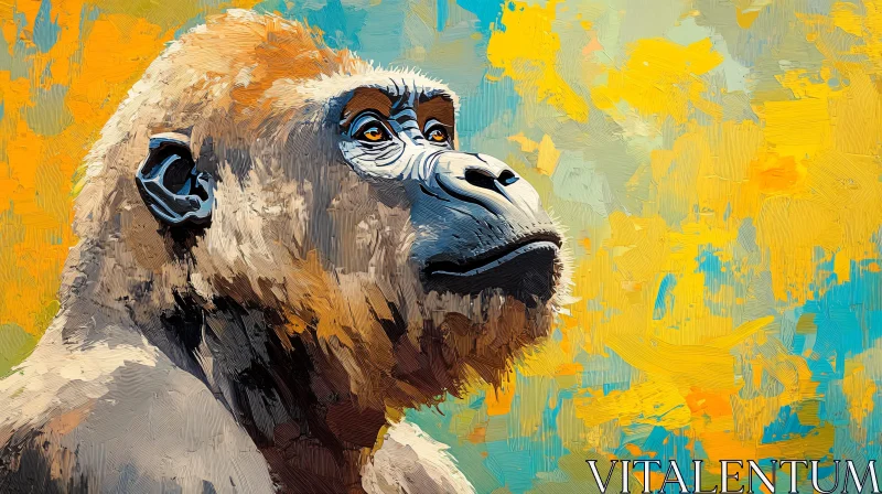 Gorilla Art Painting AI Image