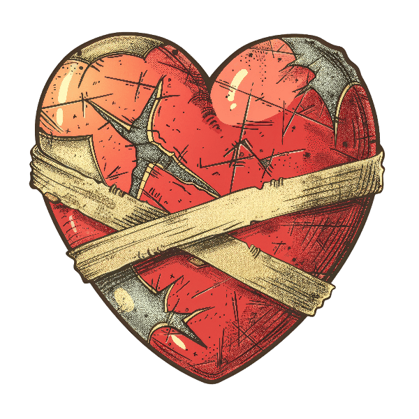 Mended Heart Art for Apparel