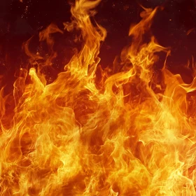 Fierce Fire with Dancing Flames