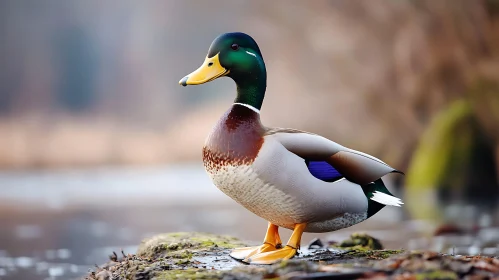 Mallard Duck on the Shore