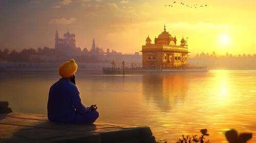 Sunset Meditation at Golden Temple