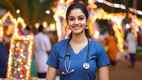 Warm Smile of a Young Doctor