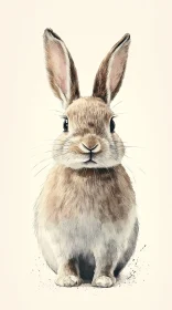 Charming Bunny Art with Focused Details