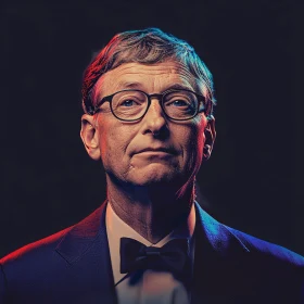 Bill Gates in Formal Attire