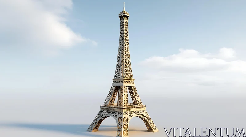 AI ART Parisian Icon: The Eiffel Tower