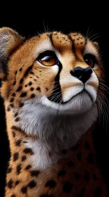 Portrait of a Graceful Cheetah