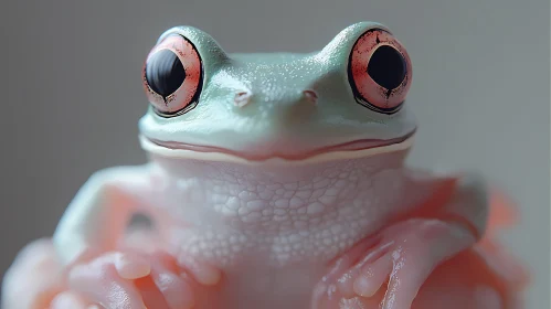 Frog's Intricate Eye Details