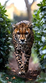 Elegant Cheetah Walk